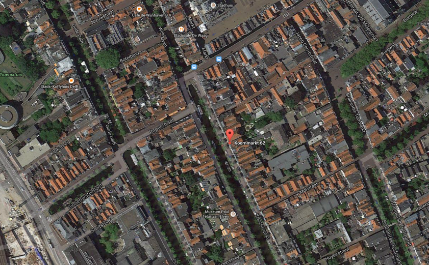 Plattegrond Koornmarkt Satellite